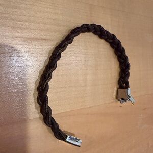 Porto Cork Bracelet, Dark Brown, Braided, Never worn, Made In Portugal